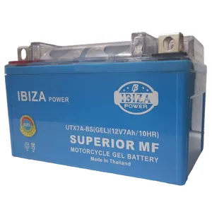 باتری موتورسیکلت 12 ولت 7 آمپر ایبیزا مدل UTX7A-BS(GEL)