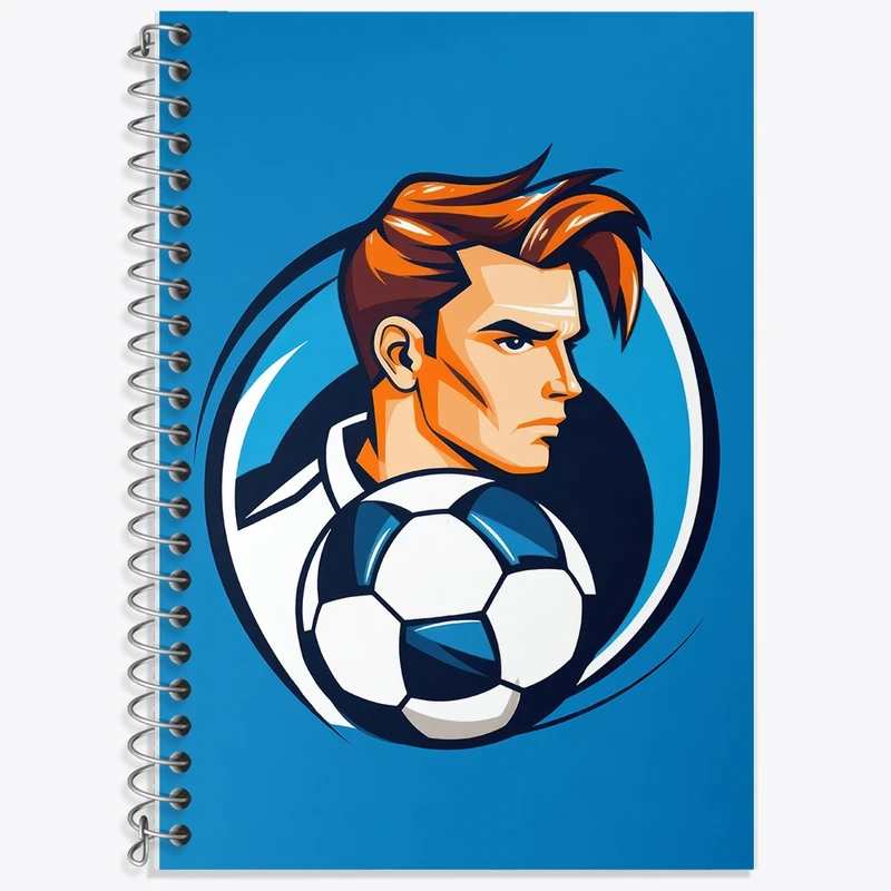 دفتر لغت 50 برگ خندالو طرح فوتبالیست کد F2626