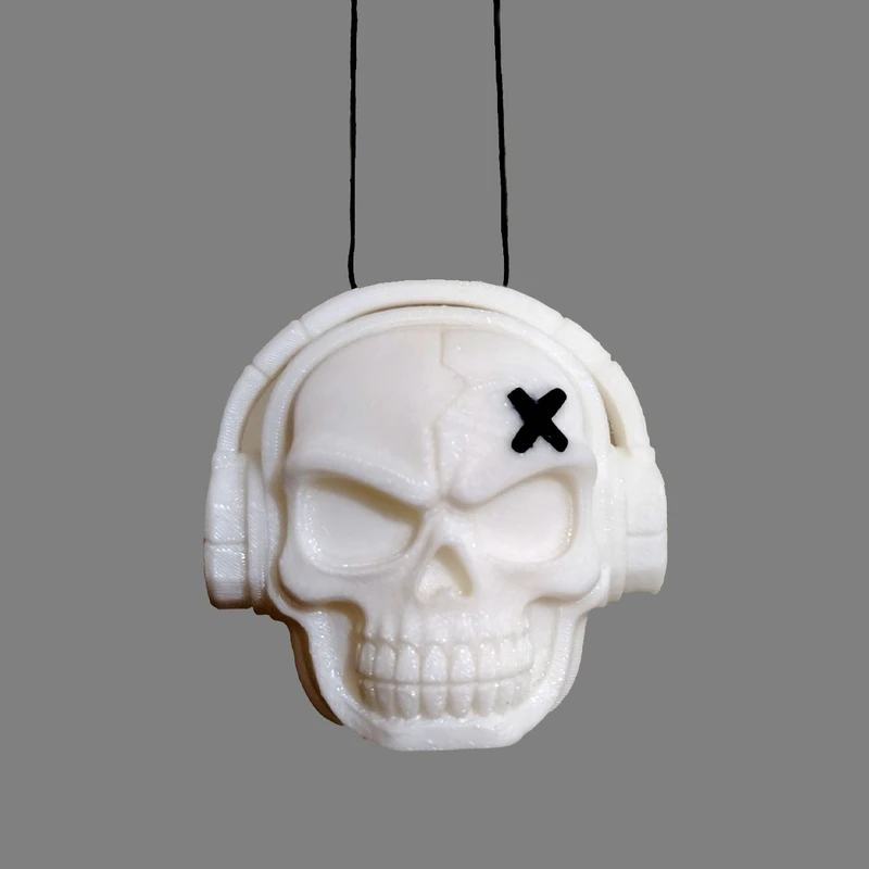 آویز تزئینی خودرو مدل DJ SKULL