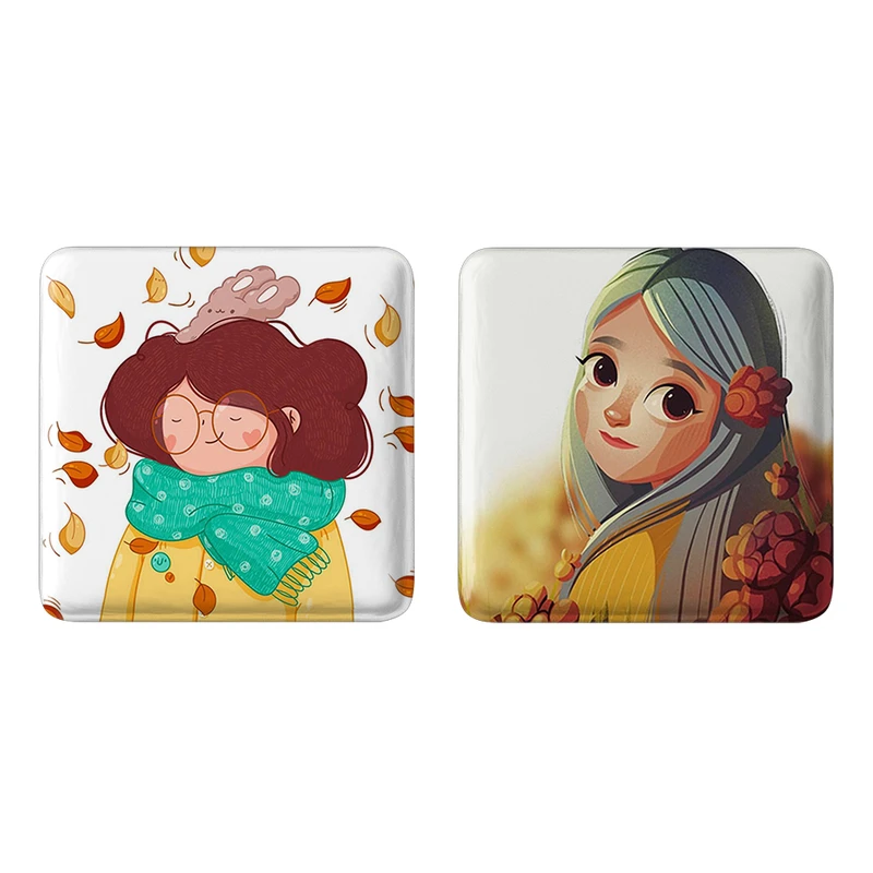 مگنت خندالو مدل دخترونه کد 16601659 مجموعه 2 عددی