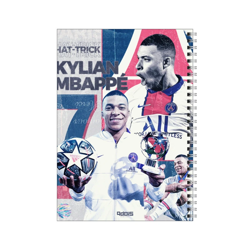 دفتر مشق 80 برگ بامبیلیپ طرح فوتبالیست امباپه کد 0868748