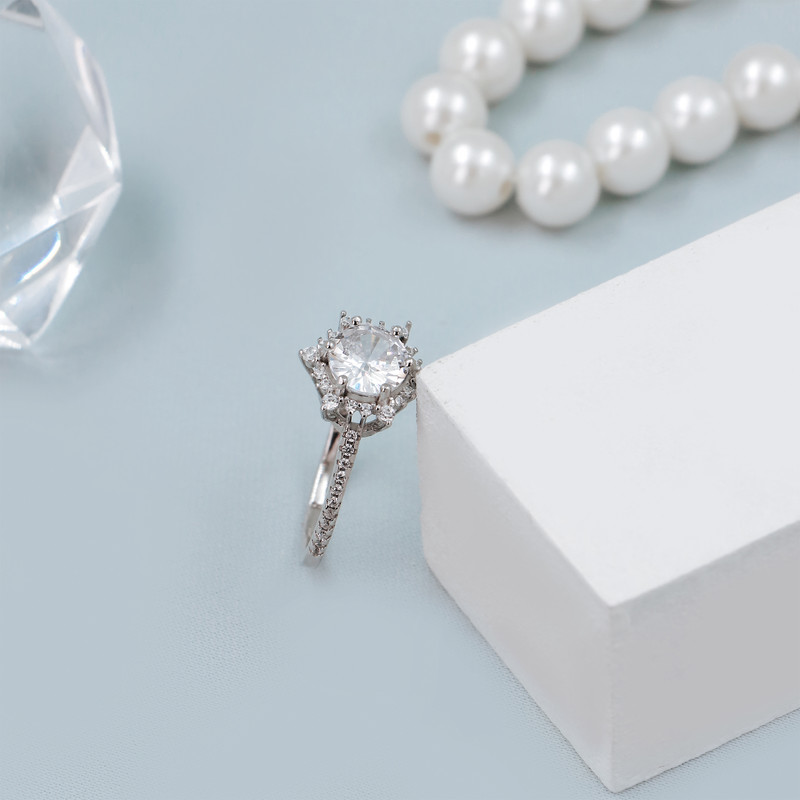 انگشتر نقره زنانه جی تی ای مدل جی نایس