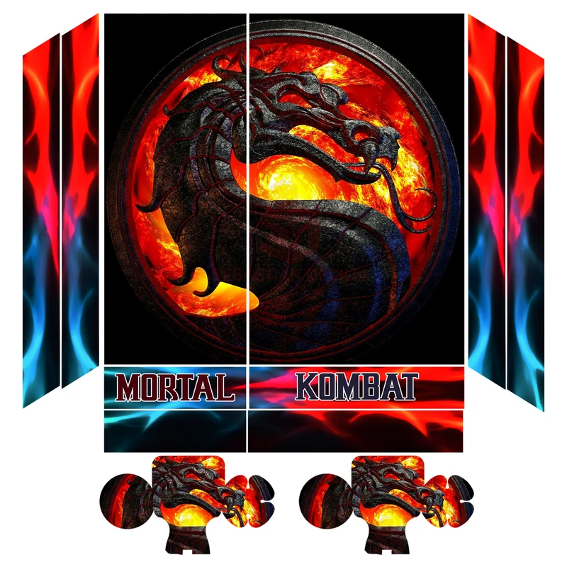 برچسب کنسول بازی مدل mortal kombat کد 140 مجموعه 12 عددی