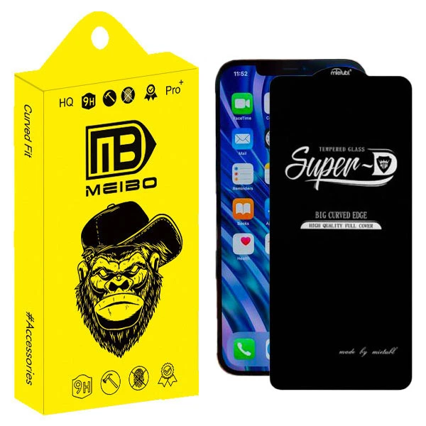محافظ صفحه نمایش  شیشه ای میبو مدل   CARBON Super D مناسب برای گوشی موبایل اپل IPHONE 13 PROMAX
