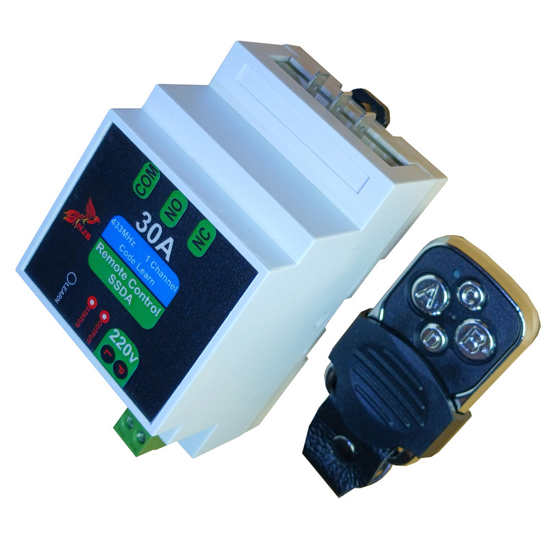 گیرنده و ریموت دربازکن تک کانال 30 آمپر ان جی بی مدل SSDA_30A_1CH