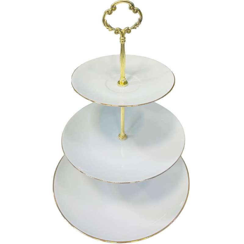 شیرینی خوری مدل سه طبقه طرح لب طلایی