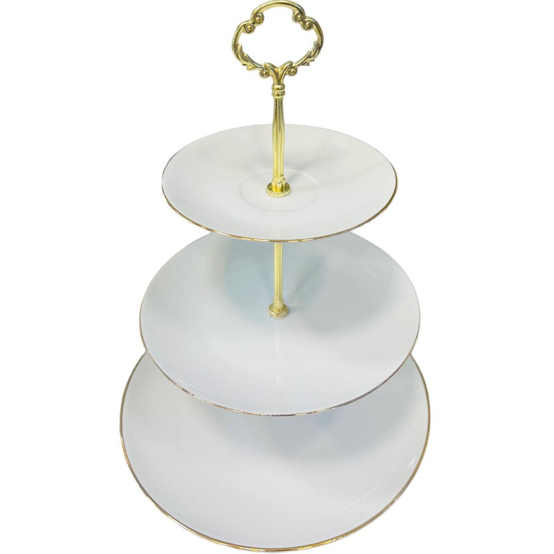 شیرینی خوری مدل سه طبقه طرح لب طلایی