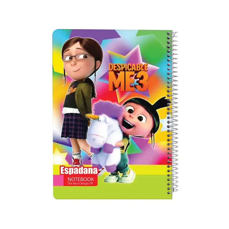 دفتر مشق 80 برگ اسپادانا طرح دختر بچه شیطون کد DM80