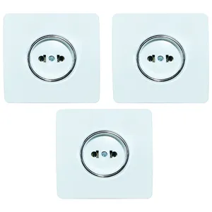 پریز برق صنایع آسیا الکتریک مدل SFD-SLV بسته 3 عددی