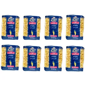ماکارونی فرمی شلز زرماکارون - 500 گرم بسته 8 عددی