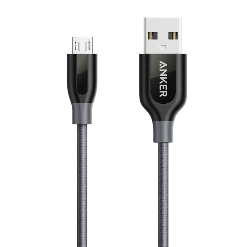 کابل تبدیل USB به microUSB انکر مدل A8142 PowerLine Plus طول 0.9 متر