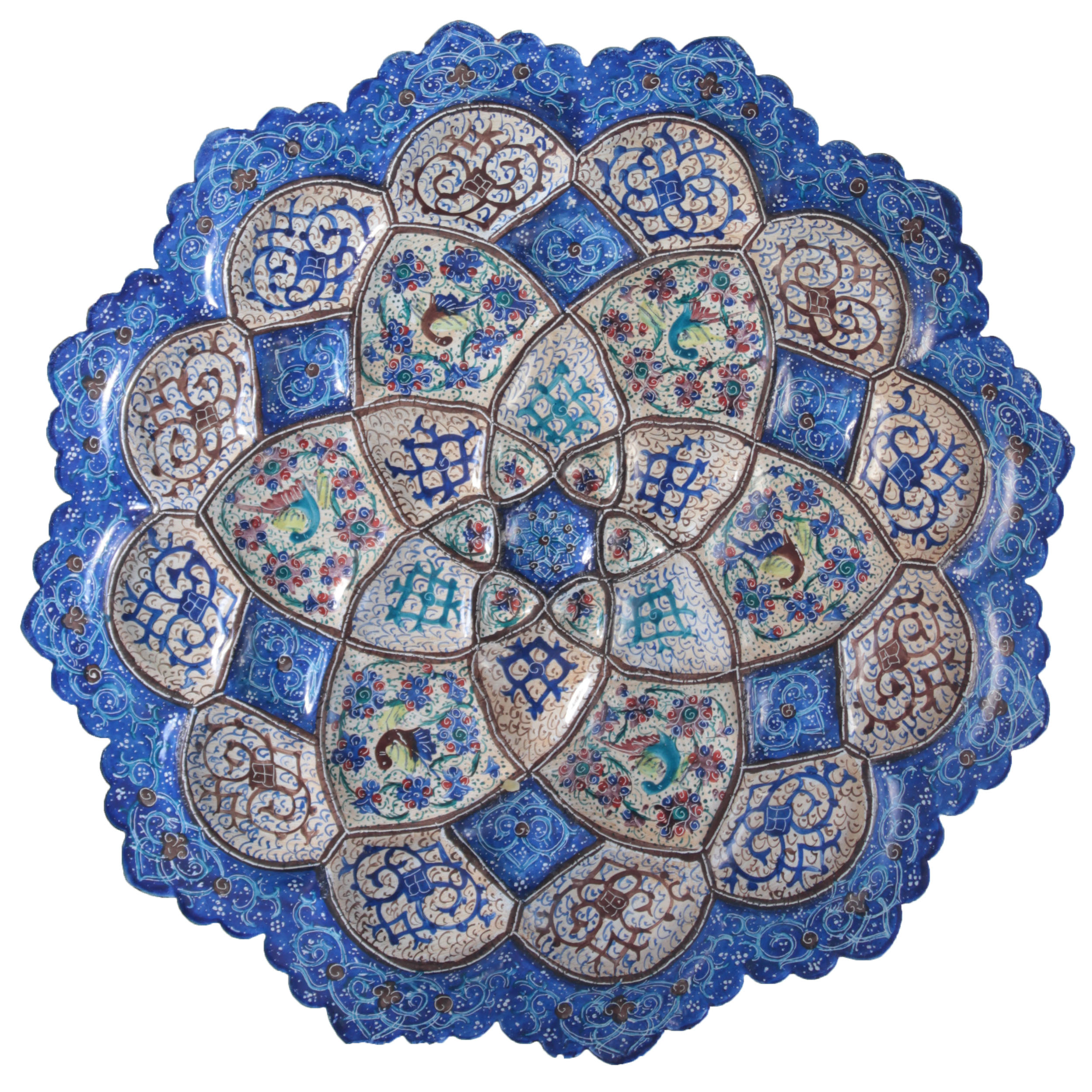 بشقاب میناکاری مدل B2534