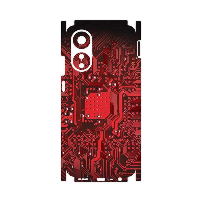 برچسب پوششی ماهوت مدل Red_Printed_Circuit_Board-FullSkin مناسب برای گوشی موبایل اپو A78 4G