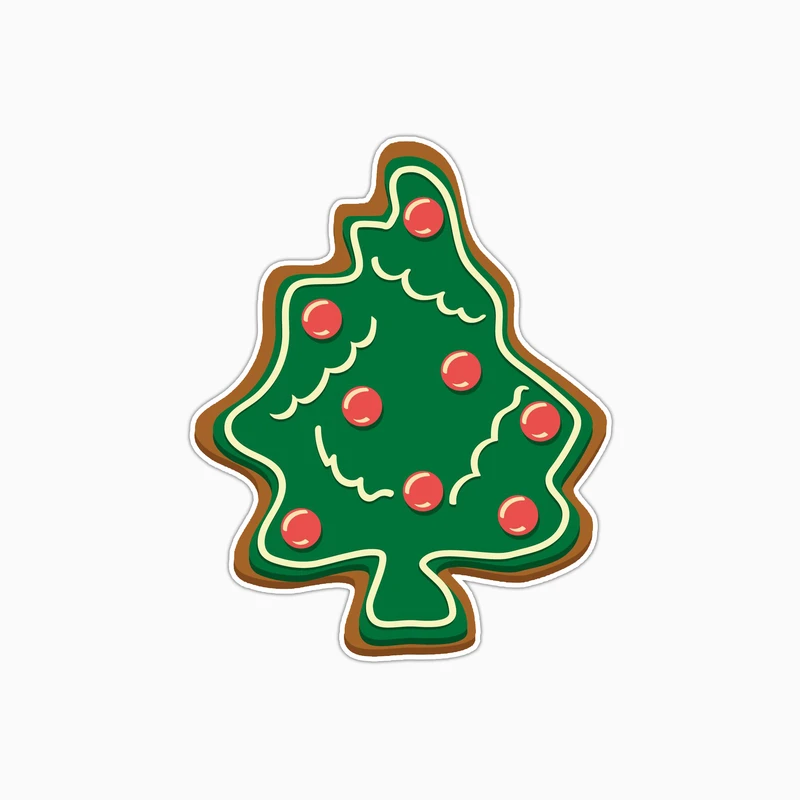 استیکر لپ تاپ و موبایل بووم طرح درخت کریسمس کد MA99