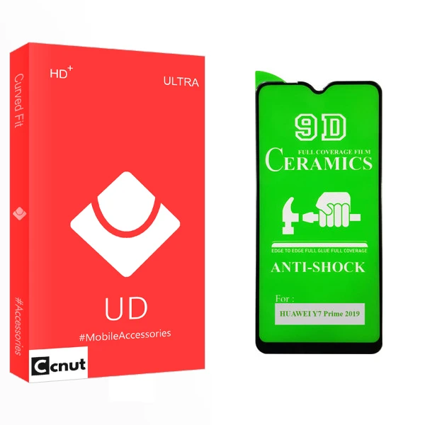 محافظ صفحه نمایش 9D کوکونات مدل UD Glass مناسب برای گوشی موبایل هوآوی Y7 Prime 2019