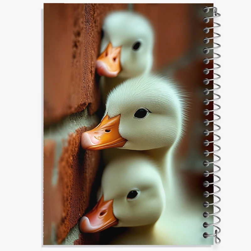 دفتر لیست خرید 50 برگ خندالو طرح اردک های بامزه کد F6234