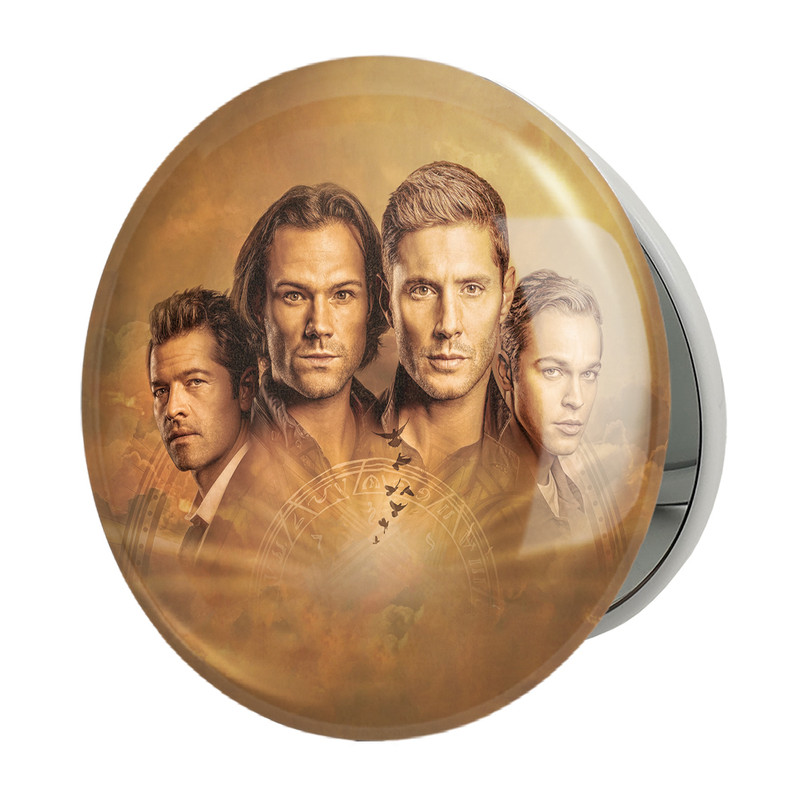 آینه جیبی خندالو طرح سریال سوپرنچرال Supernatural مدل تاشو کد 24509 