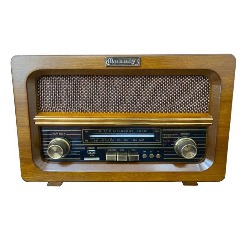 رادیو لاکچری مدل چوبی 091