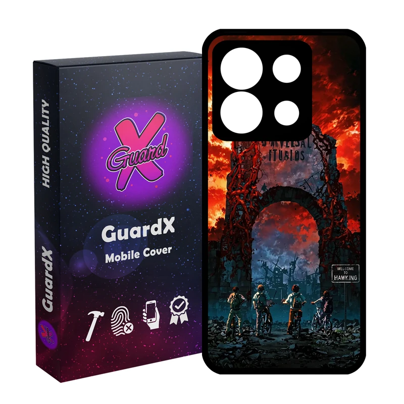 کاور گارد ایکس طرح Stranger Things مدل 10885 مناسب برای گوشی موبایل شیائومی Redmi Note 13 5G
