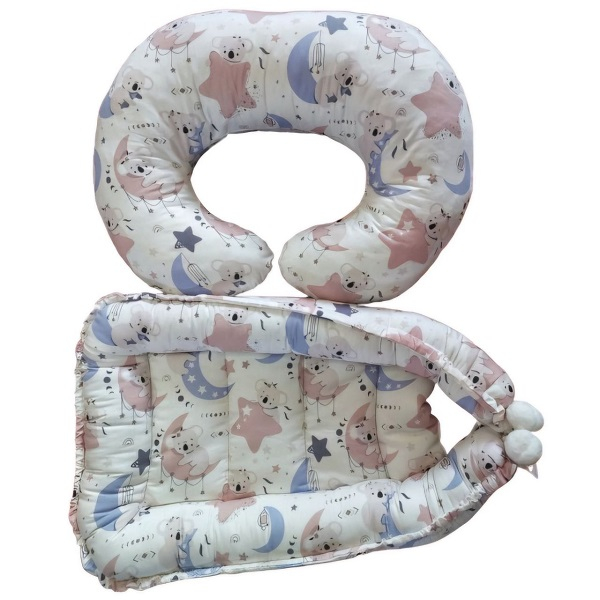 تشک خواب نوزاد شایلی مدل آرامش شب به همراه بالش شیردهی