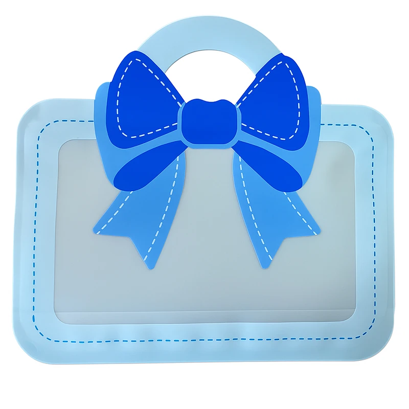 کیسه زیپ دار مدل فانتزی پلاستیکی طرح کیف پاپیونی مجموعه 5 عددی