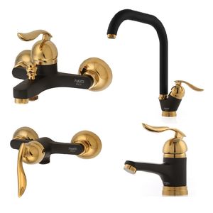 ست شیرآلات فاخته مدل قهرمان سازه کدMT-2KH مجموعه 4 عددی