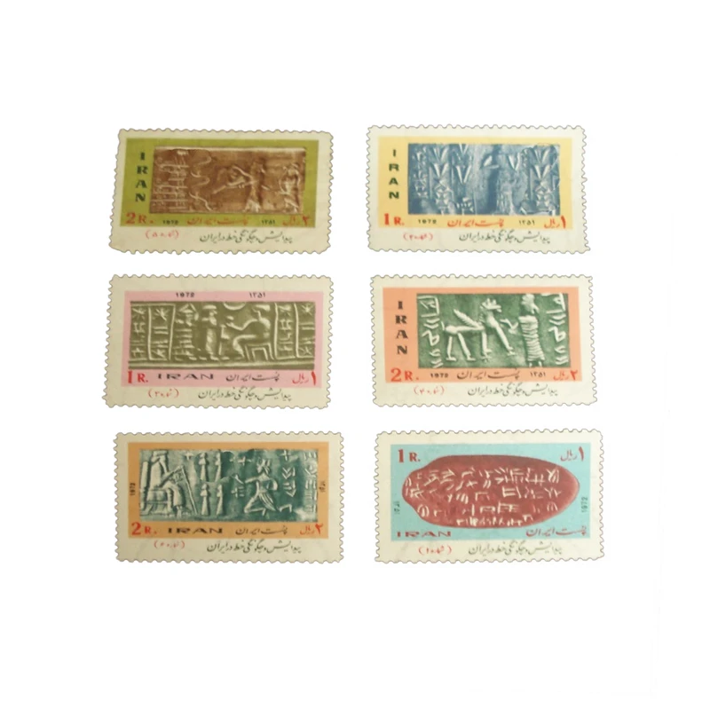 تمبر یادگاری مدل پیدایش خط مدل IR2799 مجموعه 6 عددی