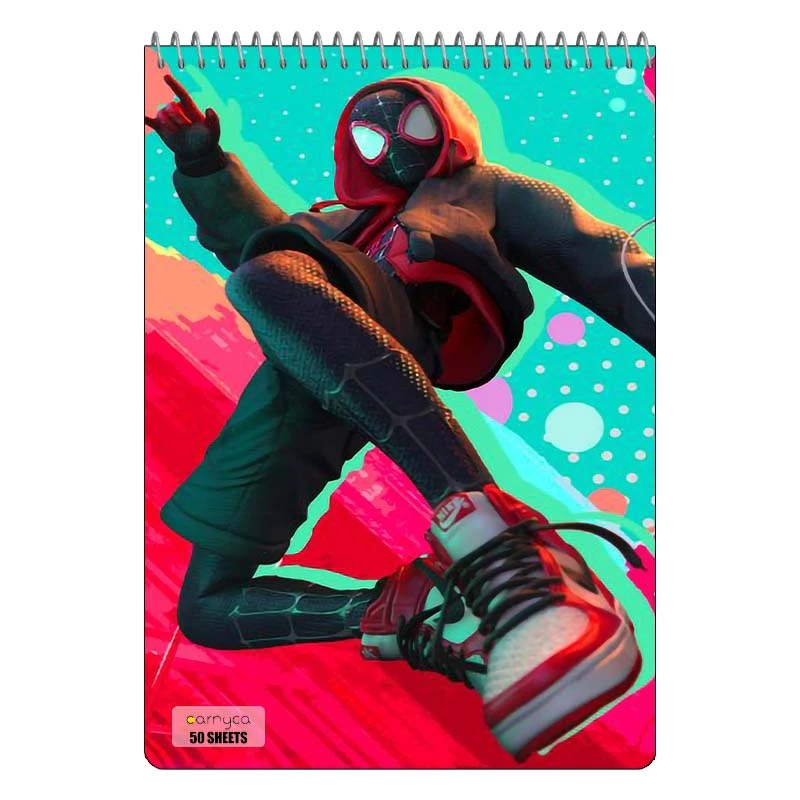 دفتر نقاشی 50 برگ سیمی کارنیکا طرح Man-مرد عنکبوتی Spider کد 79065