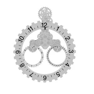 ساعت دیواری مدل چرخ دنده ای تاریخ دار