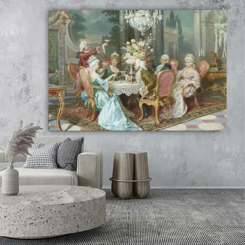 تابلو بوم طرح نقاشی مدل فرانسوی کد PB388