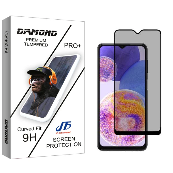 محافظ صفحه نمایش حریم شخصی جی اف مدل Diamond مناسب برای گوشی موبایل سامسونگ Galaxy A23