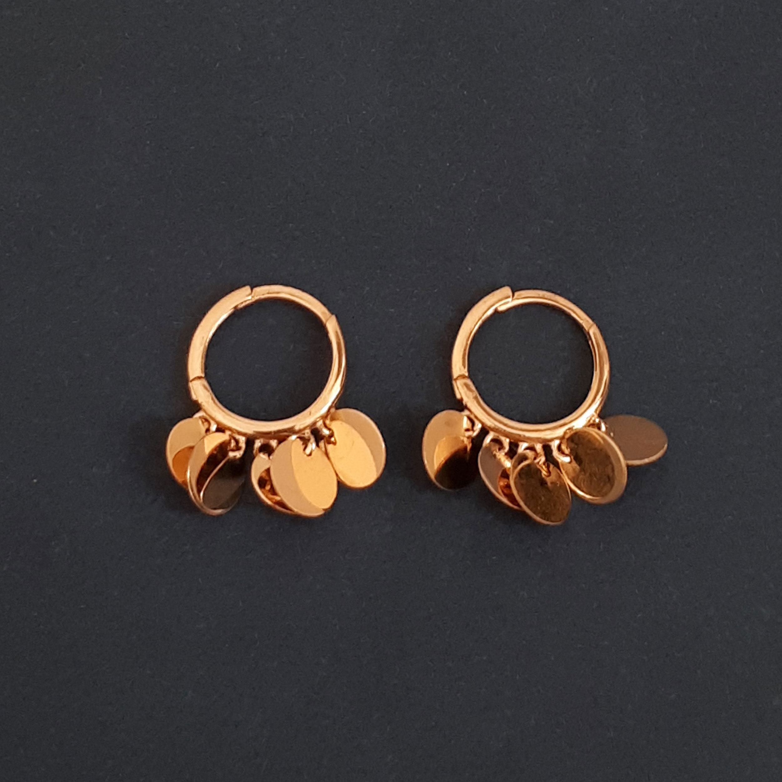 گوشواره طلا 18 عیار زنانه الماسین آذر مدل Polaki01