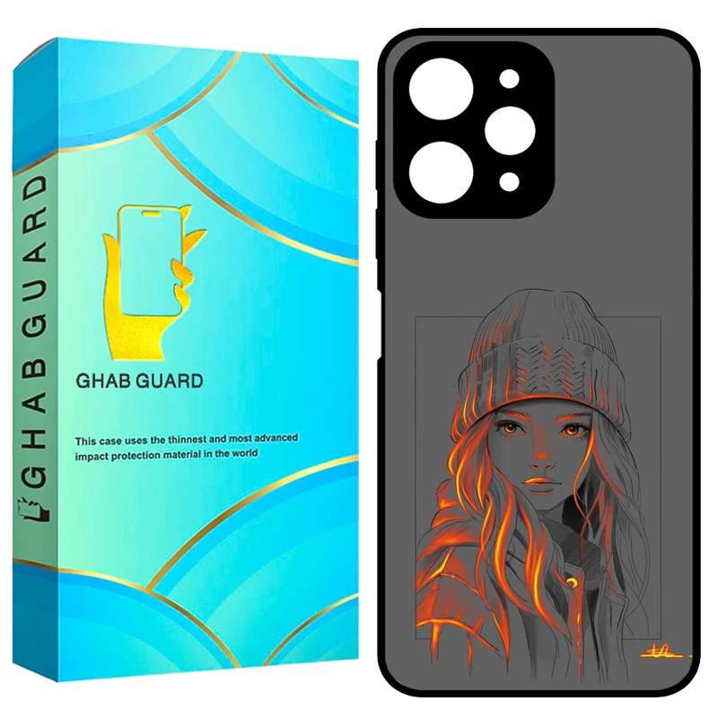 کاور قاب گارد طرح دخترانه مدل GCHPR12 مناسب برای گوشی موبایل شیائومی Redmi 12 4G / Redmi 12 5G / Poco M6 Pro 5G