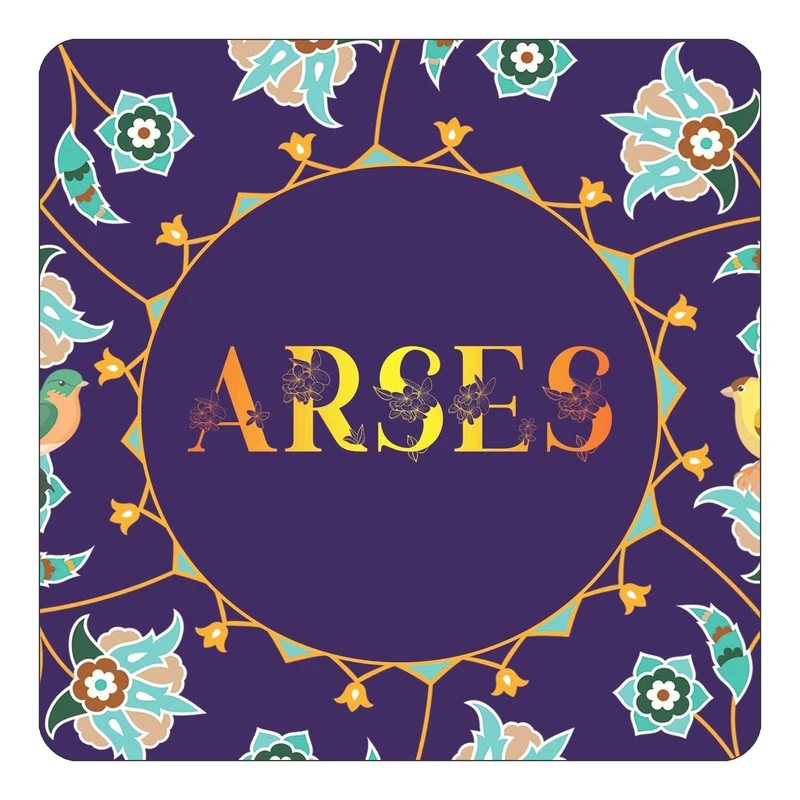 مگنت کاکتی طرح اسم آرسس arses مدل گل و بلبل کد mg11631