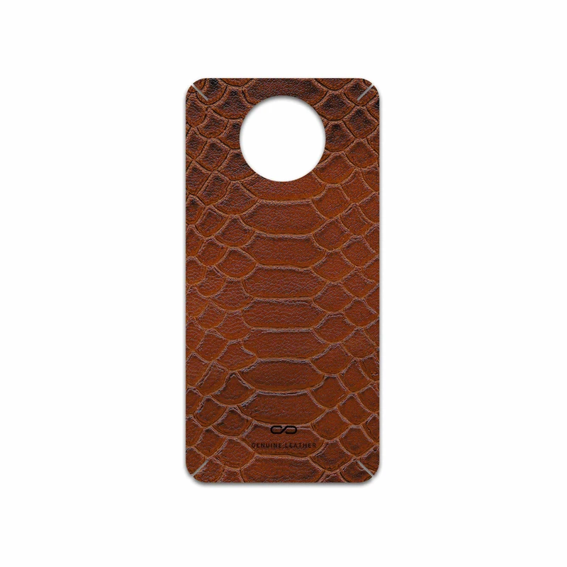 برچسب پوششی ماهوت مدل Brown-Snake-Leather مناسب برای گوشی موبایل شیائومی Redmi Note 9T