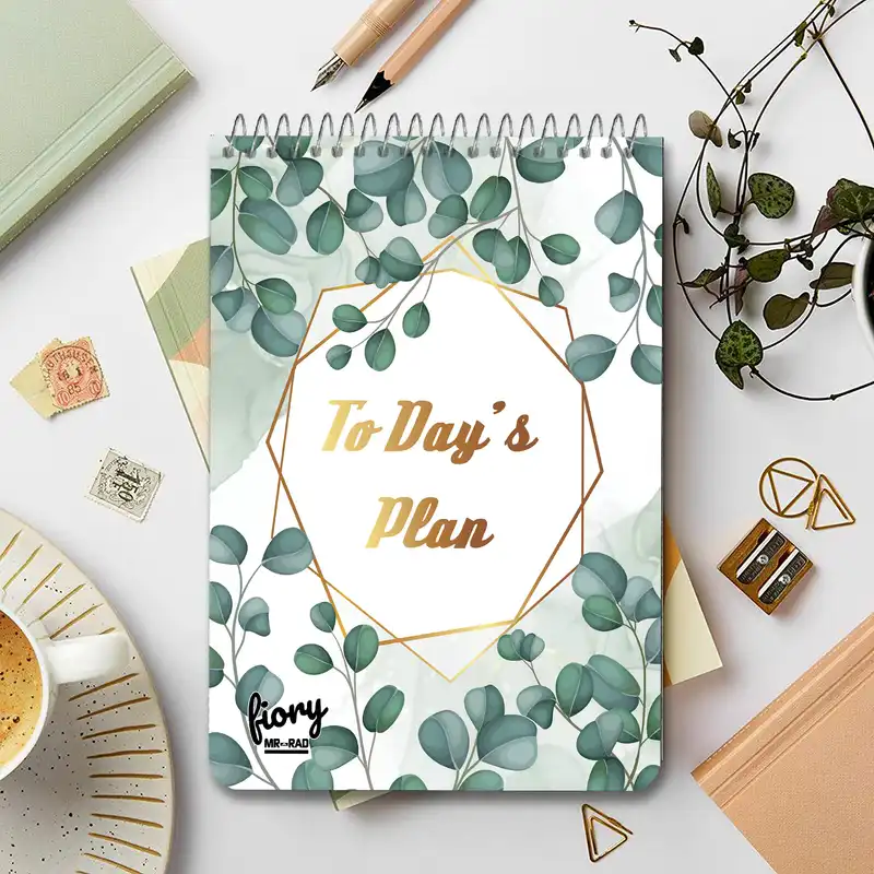 دفترچه یادداشت مستر راد مدل to do list طرح برگ کد fiory 1768