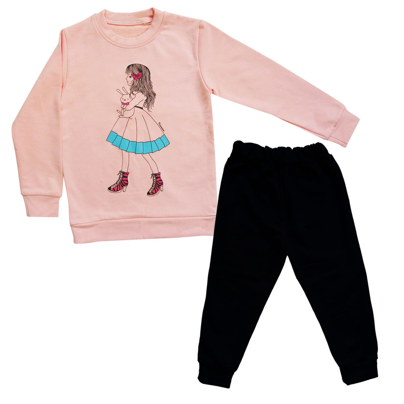 ست سویشرت و شلوار دخترانه مدل bhr-771 