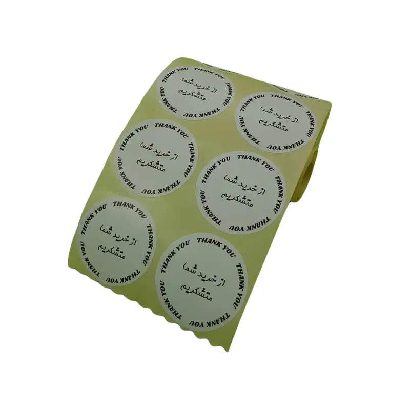 برچسب طرح تشکر از خرید کد TC1 بسته 100 عددی