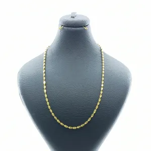 زنجیر زنانه مدل ونیزی مارپیچ کد Z00010