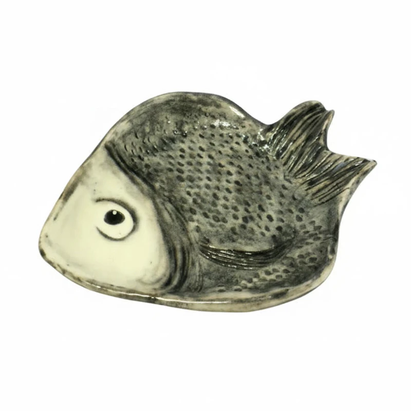 بشقاب سرامیکی مدل ماهی