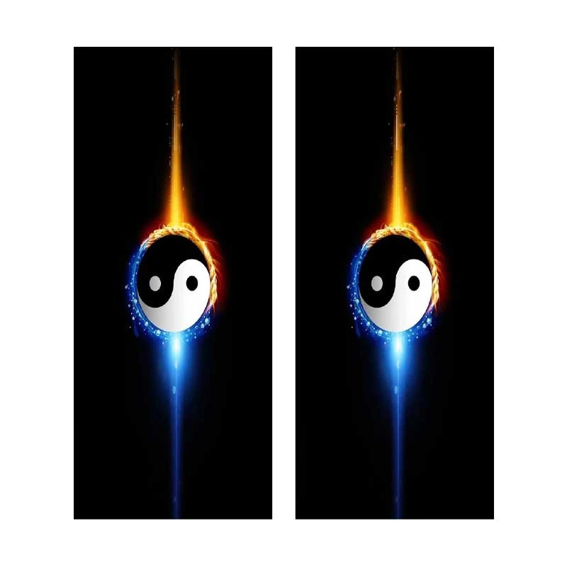 برچسب ستون خودرو طرح دایره کد BS089 بسته دو عددی