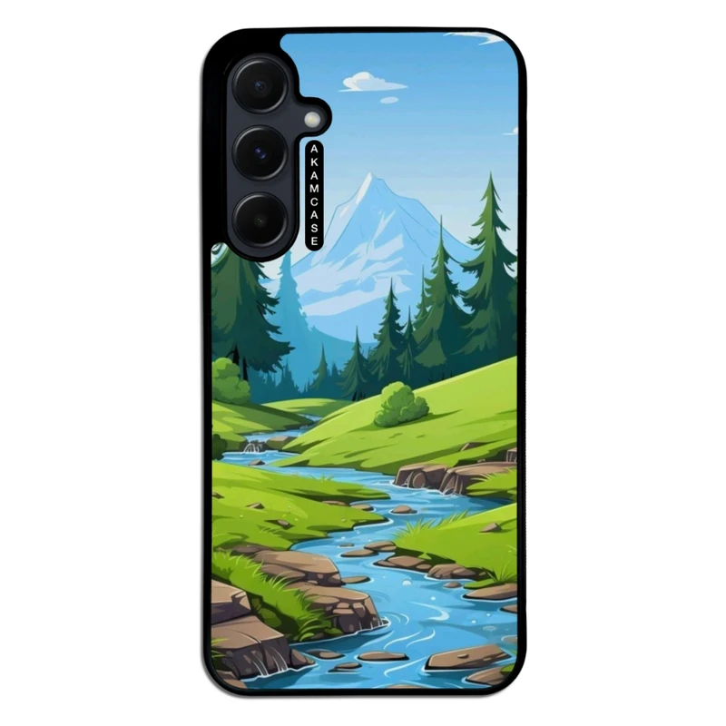 کاور آکام مدل AMC-WSGA55-NATURE-19 مناسب برای گوشی موبایل سامسونگ Galaxy A55