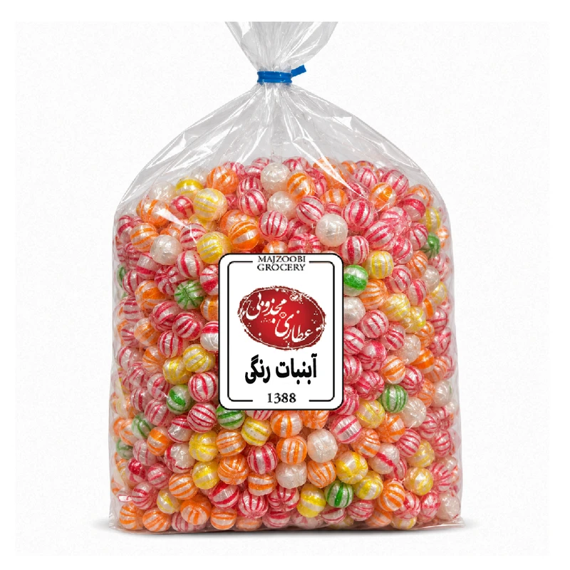آبنبات رنگی مدل توپی عطاری مجذوبی - 5 کیلوگرم