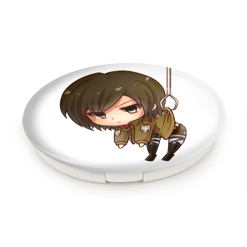 آینه جیبی خندالو طرح میکاسا انیمه اتک آن تایتان Attack on Titan مدل تاشو کد 18561