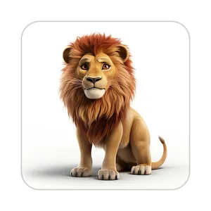 زیر لیوانی کاکتی طرح شیر مدل mp22752