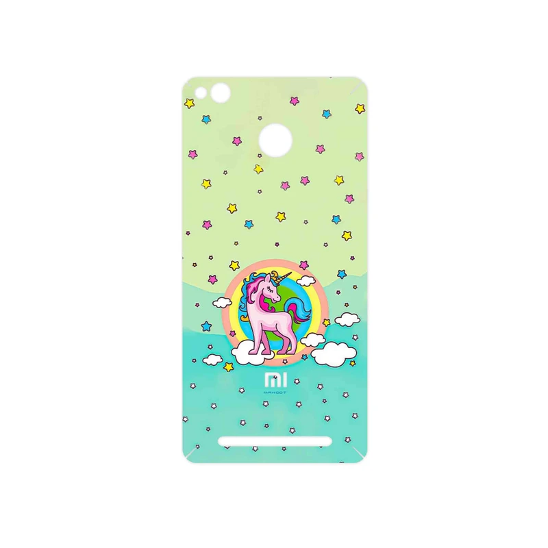 برچسب پوششی ماهوت مدل Rainbow unicorn adventure مناسب برای گوشی موبایل شیائومی Redmi 3 Pro