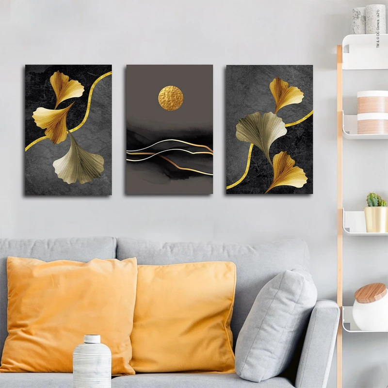 تابلو شاسی بکلیت طرح گل و ماه مدل SH-3001 مجموعه 3 عددی