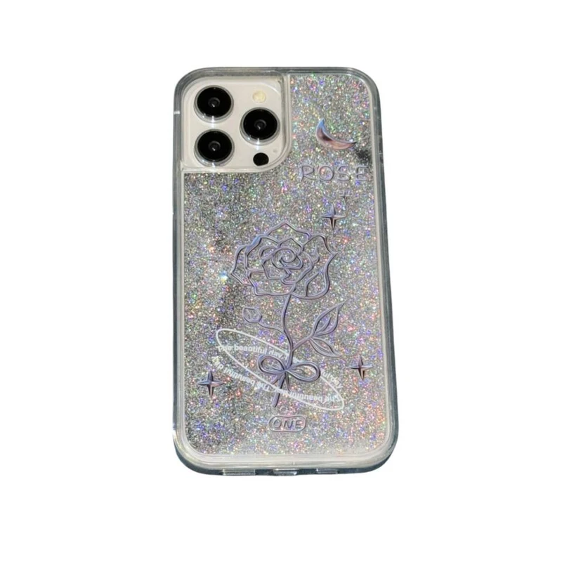 کاور مدل اکواریومی  طرح گل رز کد 2324 مناسب برای گوشی موبایل اپل Iphone 11 pro