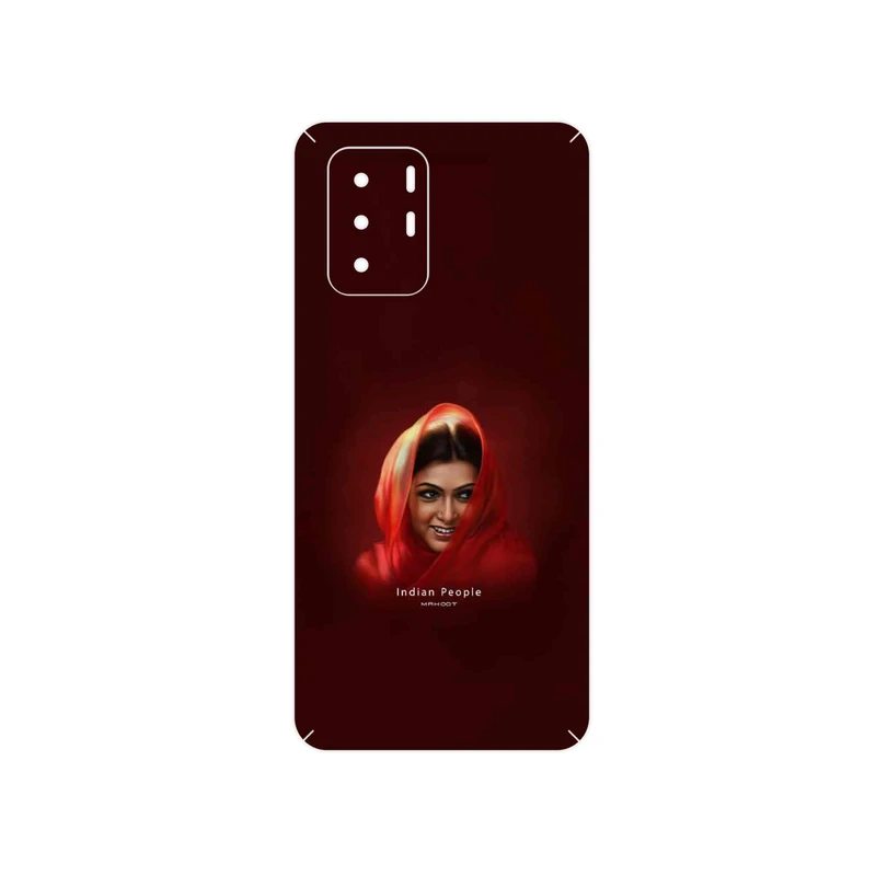 برچسب پوششی ماهوت مدل Portrait of an Indian Woman مناسب برای گوشی موبایل شیائومی Redmi Note 10 Pro (China)
