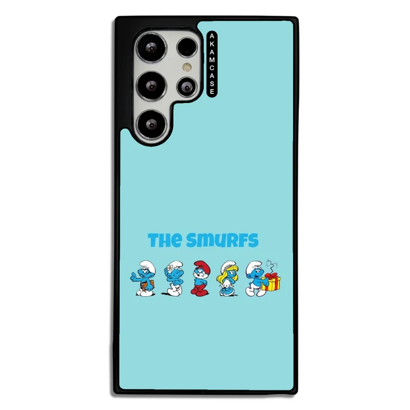 کاور آکام مدل AMC-WSGS22U-SMURFS-22 مناسب برای گوشی موبایل سامسونگ Galaxy S22 Ultra
